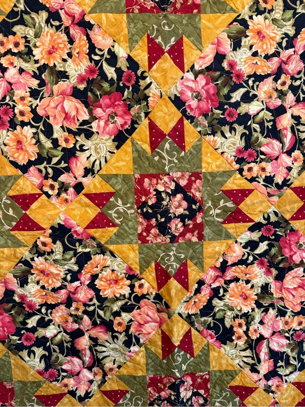 Homemade Patchwork Quilt 67x67